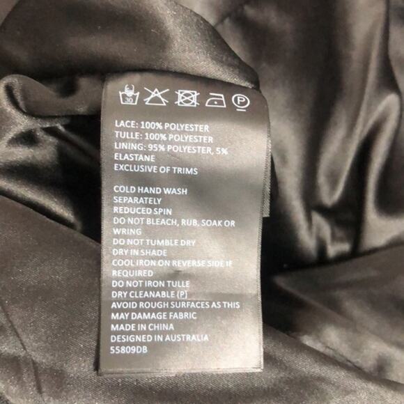 Bardot One Shoulder Puff Sleeve Lace Dress In Black and Ivory 8 NWT - Picture 8 of 10